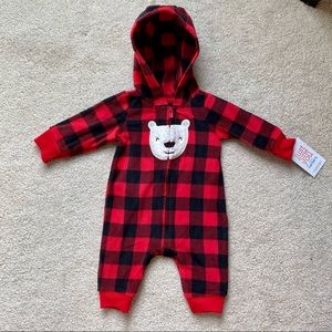 CARTERS Microfleece Bodysuit Plaid